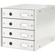 Leitz Click & Store WOW 4-skuffe skuffekabinet, hvid