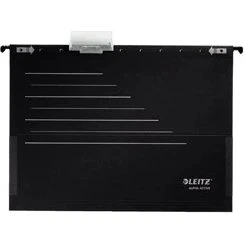 Leitz Alpha Active Hængemappe sideluk sort, 5 stk.