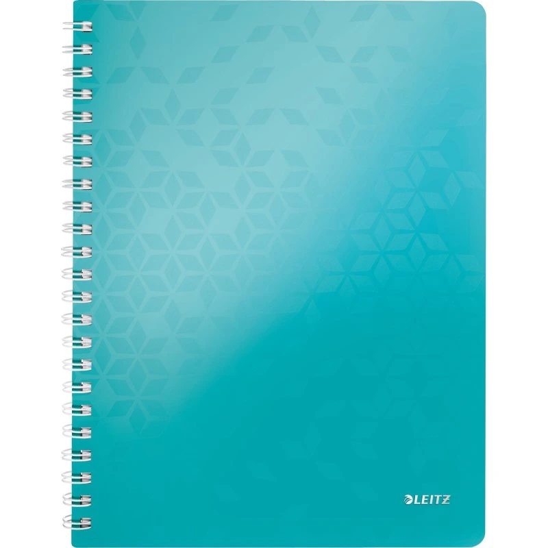 Leitz WOW PP A4 Notesblok - Isblå, 80 ark, linjeret