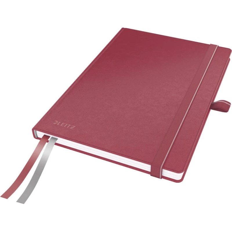 Leitz Complete Notesbog A5 Linjeret Rød - 80 ark 96g