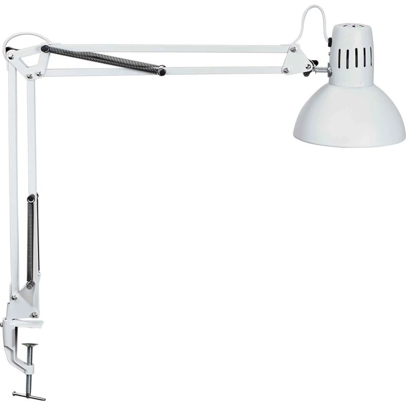 MAULstudy LED skrivebordslampe med bordklemme, hvid
