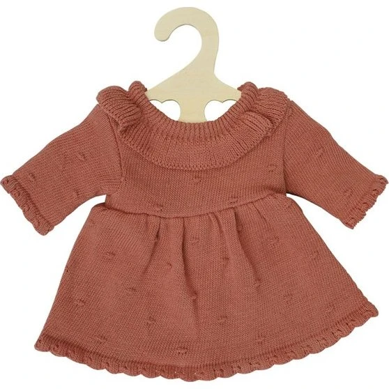 Heless Strikket Dukkekjole Peach 35-45 cm
