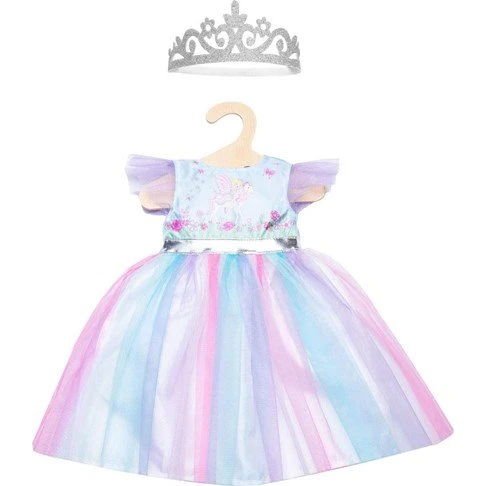 Heless Dukkekjole Fairy & Unicorn med krone, 35-45 cm