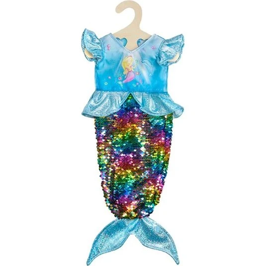 Heless Mermaid Doll Dress med pailletter, 28-35 cm
