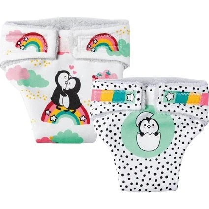 Heless Dukkebleer Penguin - 2 stk. til dukker 28-35 cm