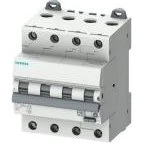 Siemens RCBO Kombiafbryder 4P 32A C-karakteristik 30mA 6kA