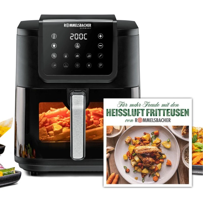 Rommelsbacher FRH 1700 Airfryer 8L - 1700W - Sort