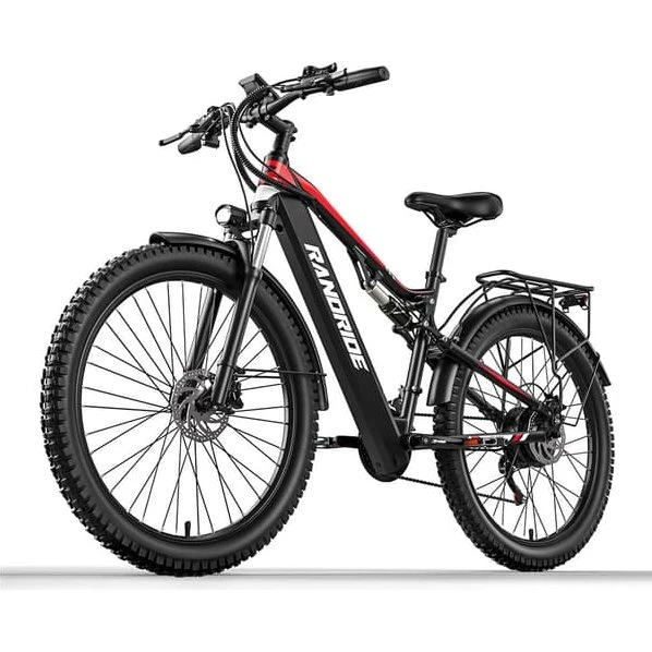 Randride YG90B 27,5" Elcykel - 1000W, 48V 17Ah, Sølv