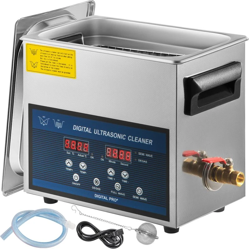 Ultralydrenser 6L Rustfrit Stål - Dobbeltfrekvens 28/40KHz