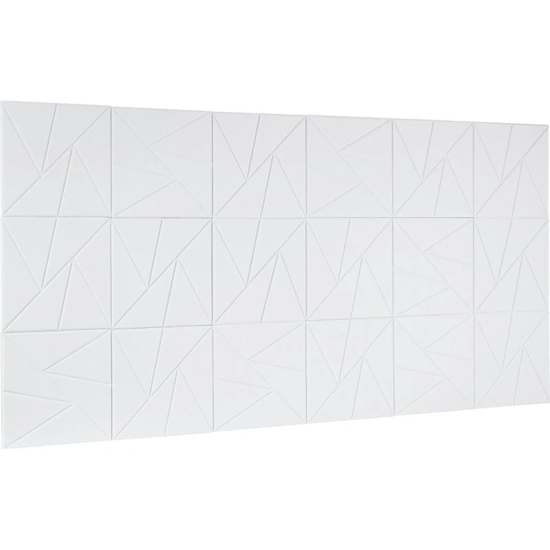 Akustikpaneler 18 stk. 30x30x1 cm Hvid Polyesterfiber