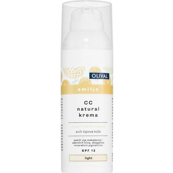 Olival Immortelle Natural CC Cream SPF 12, Lys, 50 ml
