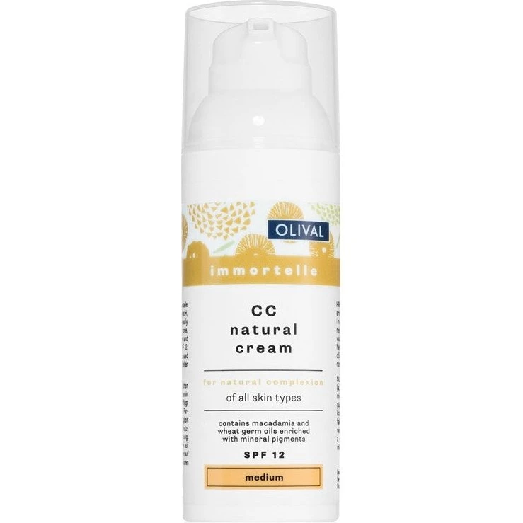 Olival Immortelle Natural CC creme SPF 12 medium, 50 ml