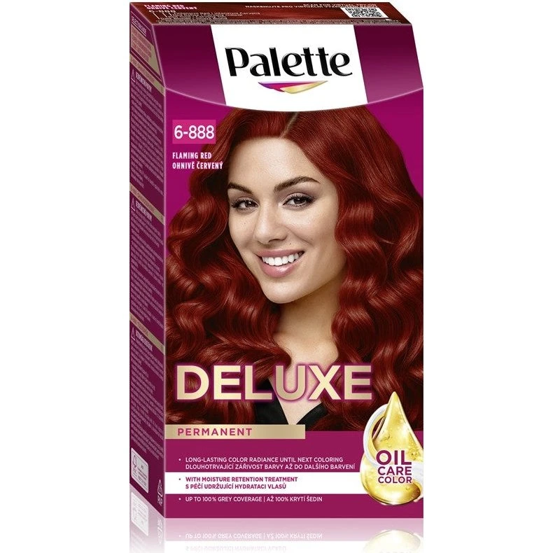 Schwarzkopf Palette Deluxe Permanent Hårfarve 6-888 Flaming Red