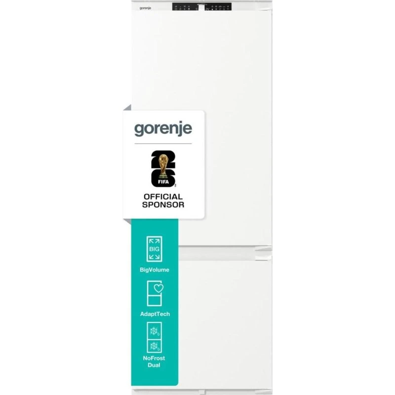 Gorenje NRKI619D61WFE Integreret Køle-/fryseskab - Hvid