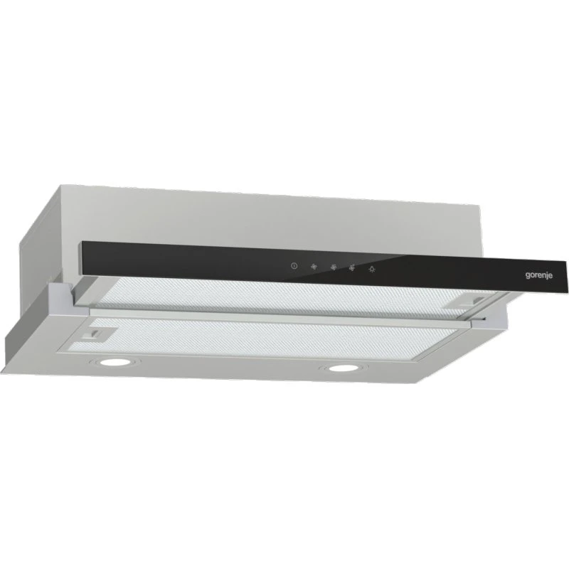 Gorenje TH64E3SGB Emhætte i rustfrit stål og glas