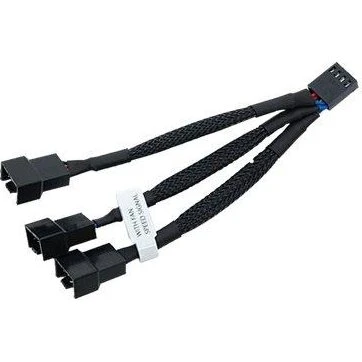 EKWB Blæsersplitter 4-pin PWM til 3 x 3-pin PWM - 10 cm