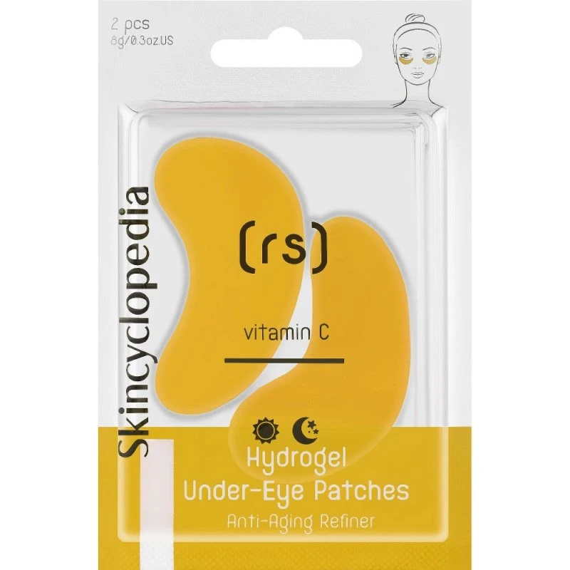 Skincyclopedia Hydrogel øjenkonturmaske med Vitamin C, 2 stk.