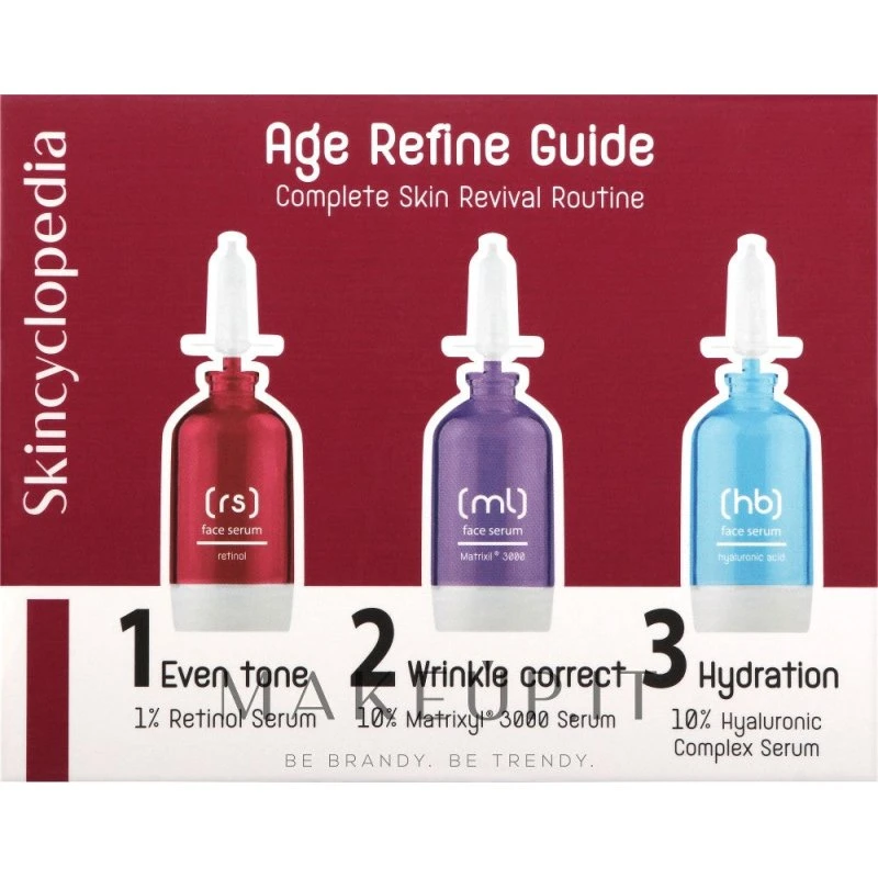 Skincyclopedia Age Refine Guide Anti-age Sæt (3 x 15 ml)