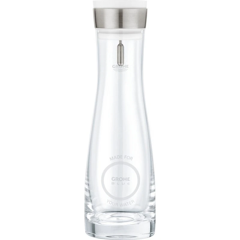 Grohe Blue karaffel, 1 liter, rustfrit stål og krystalglas