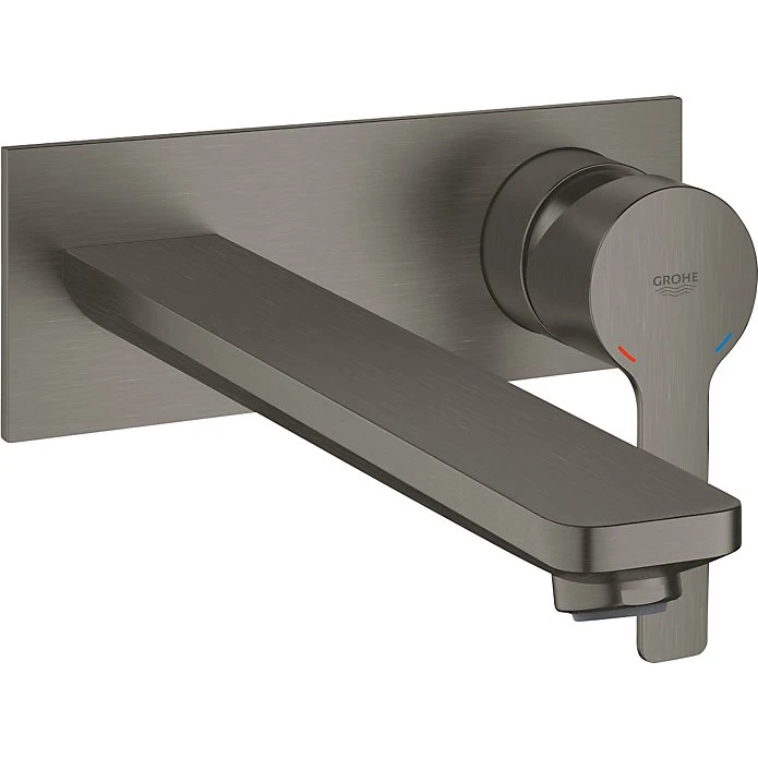 GROHE Lineare new vægmonteret håndvaskarmatur, Børstet Hard Graphite