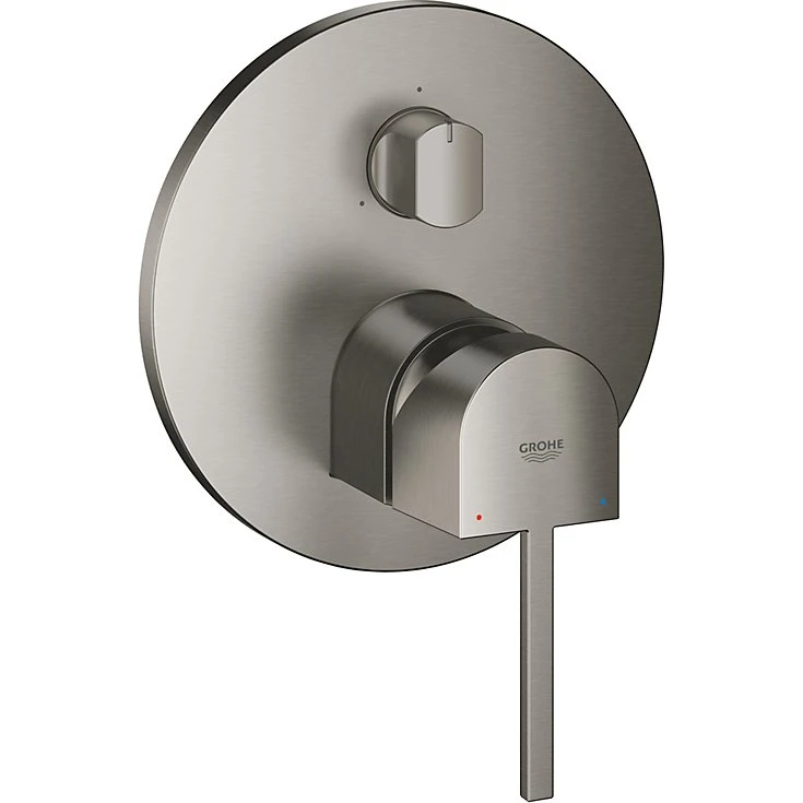 GROHE Plus 3-vejs brusearmatur ø158mm - Børstet Hard Graphite