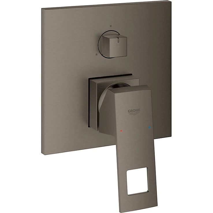 GROHE EuroCube 3-vejs brusearmatur 158x158mm Børstet Hard Graphite