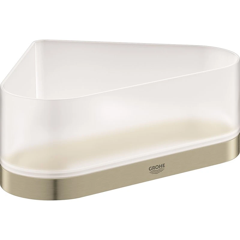 GROHE Selection hjørnekurv med holder, børstet nikkel 200x168x85mm