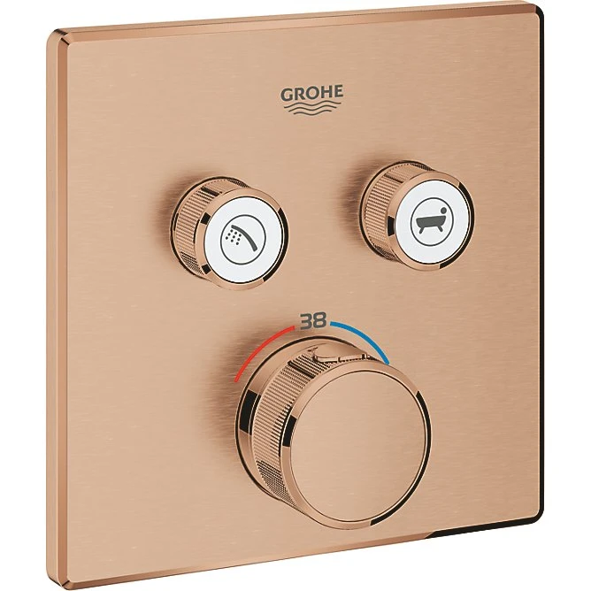 GROHE Grohtherm SmartControl 2SC Termostat, Børstet Warm Sunset