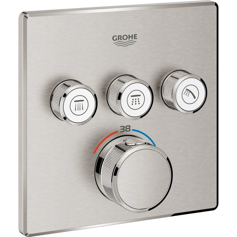 Grohe Grohtherm SmartControl brusearmatur, børstet krom