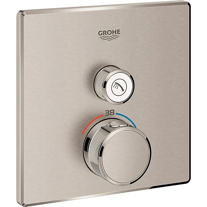 GROHE Grohtherm SmartControl Termostatarmatur Supersteel 158x158mm