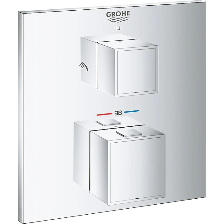 GROHE Grohtherm Cube termostatisk forplade til Rapido SmartBox