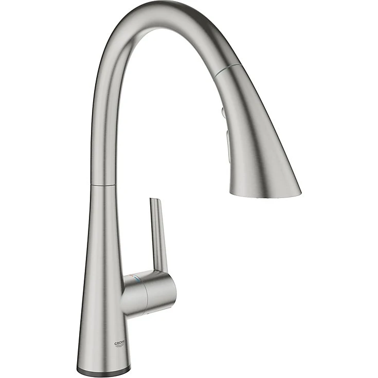 GROHE Zedra Touch 2019 Køkkenarmatur med udtræksbruser - Supersteel