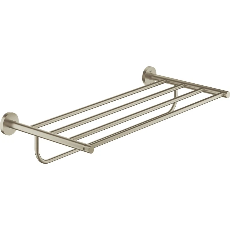 GROHE Essenceentials håndklædestang med hylde, 550 mm, Børstet Nikkel