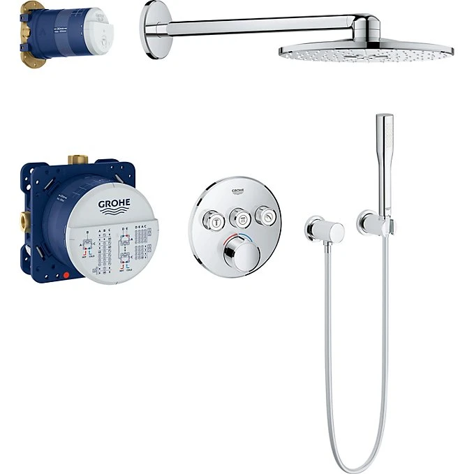GROHE SmartControl armatur sampak med 3 funktioner, Rund