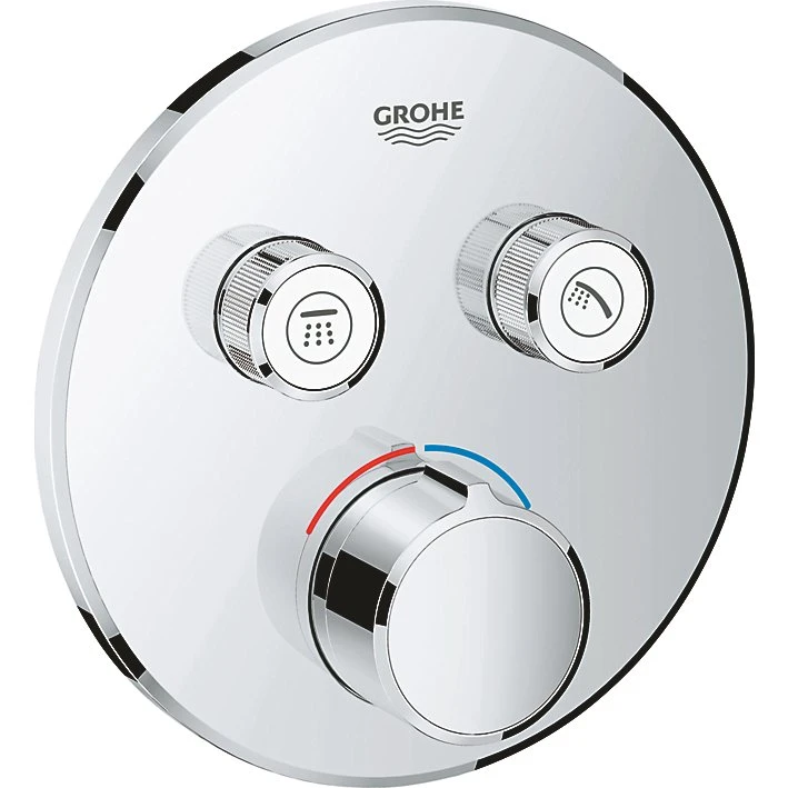GROHE SmartControl indbygningsarmatur R med 2 funktioner, krom