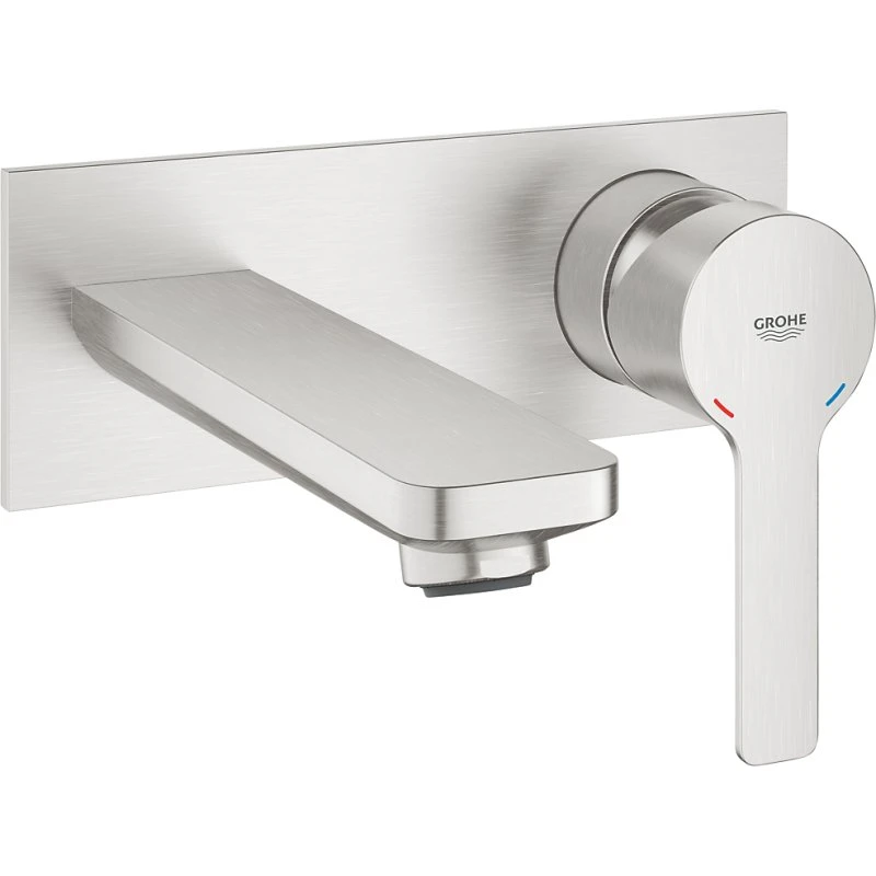 GROHE Lineare 2-huls håndvaskarmatur i Supersteel