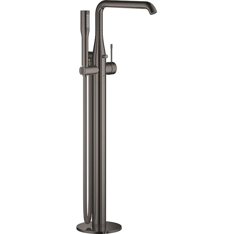 GROHE Essence gulvmonteret kararmatur med bruser - Hard Graphite
