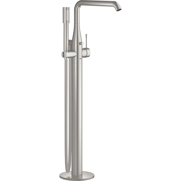GROHE Essence gulvmonteret kararmatur med bruser - Supersteel