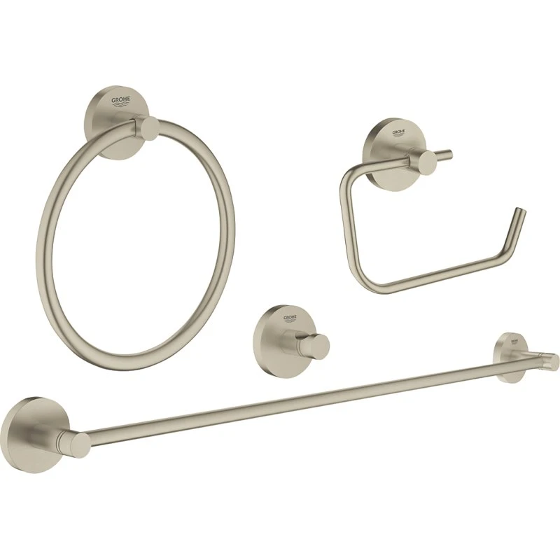 GROHE Essentials 4 i 1 Tilbehørssæt, Børstet Nikkel