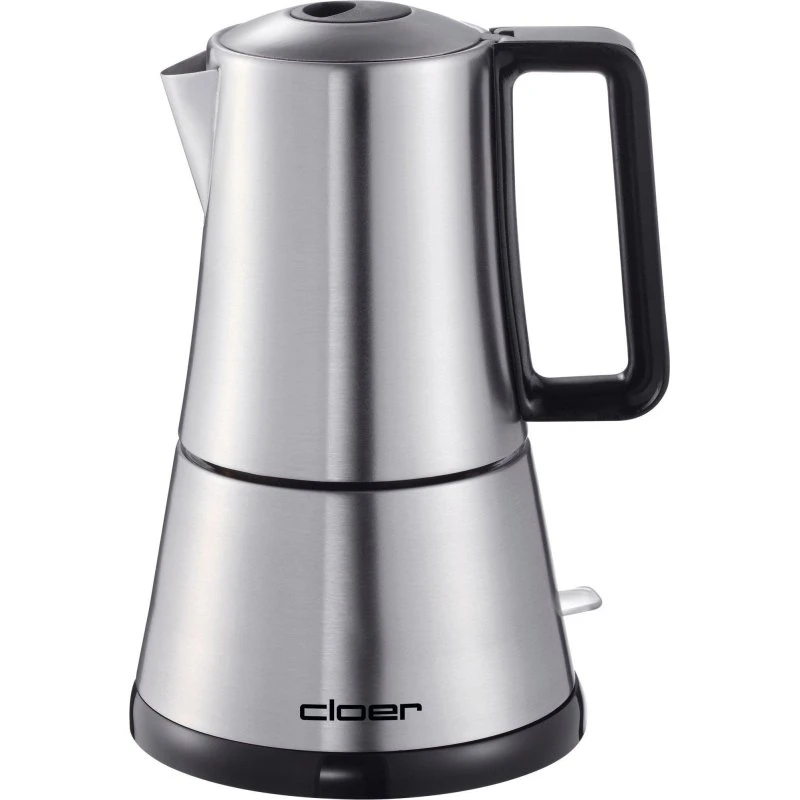 Cloer Elektrisk Espressobrygger, Silver, 6 kopper