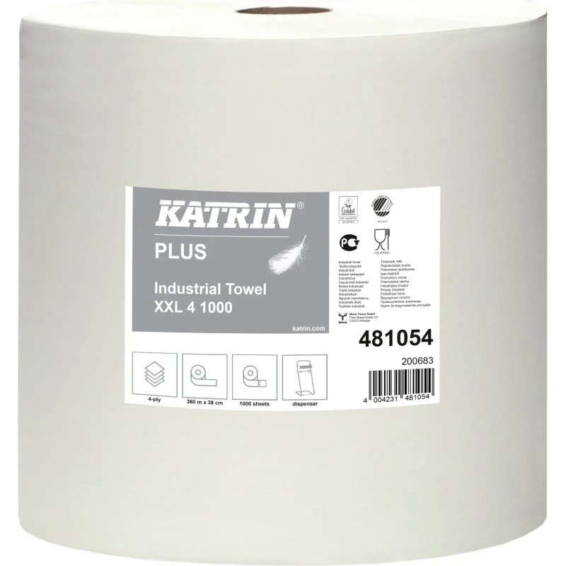 Katrin Plus Industrirulle 4-lag 38 cm x 360 m
