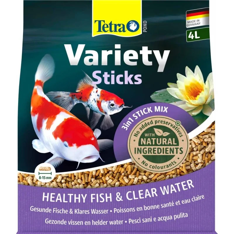 Tetra Pond Variety Sticks 4L - Varieret foder til damfisk