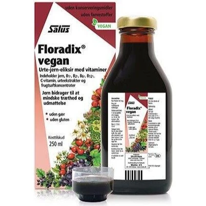 Floradix Vegan Jern-tilskud 250 ml