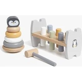 Viga PolarB 44209 Hammerbræt og stableklodser – Pingvin