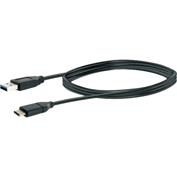 Schwaiger Professional USB Type-A til USB-C kabel, 1m, Sort