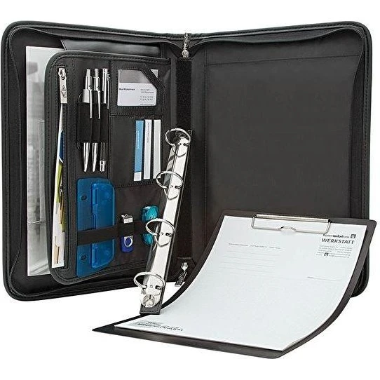 WEDO 58 5001 Organizer - Sort mappe med lynlås