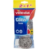 Vileda Glitzi Inox Rengøringssvampe i Rustfrit Stål - 3 stk.
