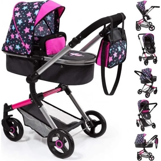 Bayer Combi Vario Stars 2-i-1 Dukkevogn
