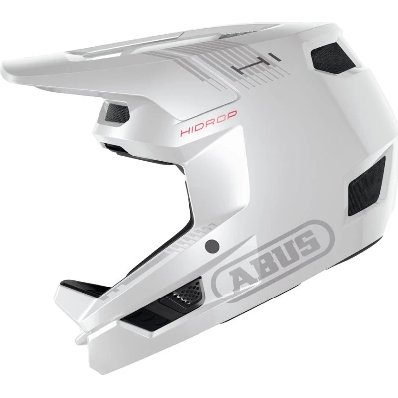 Abus HiDrop Fullface MTB-hjelm - Shiny White - M