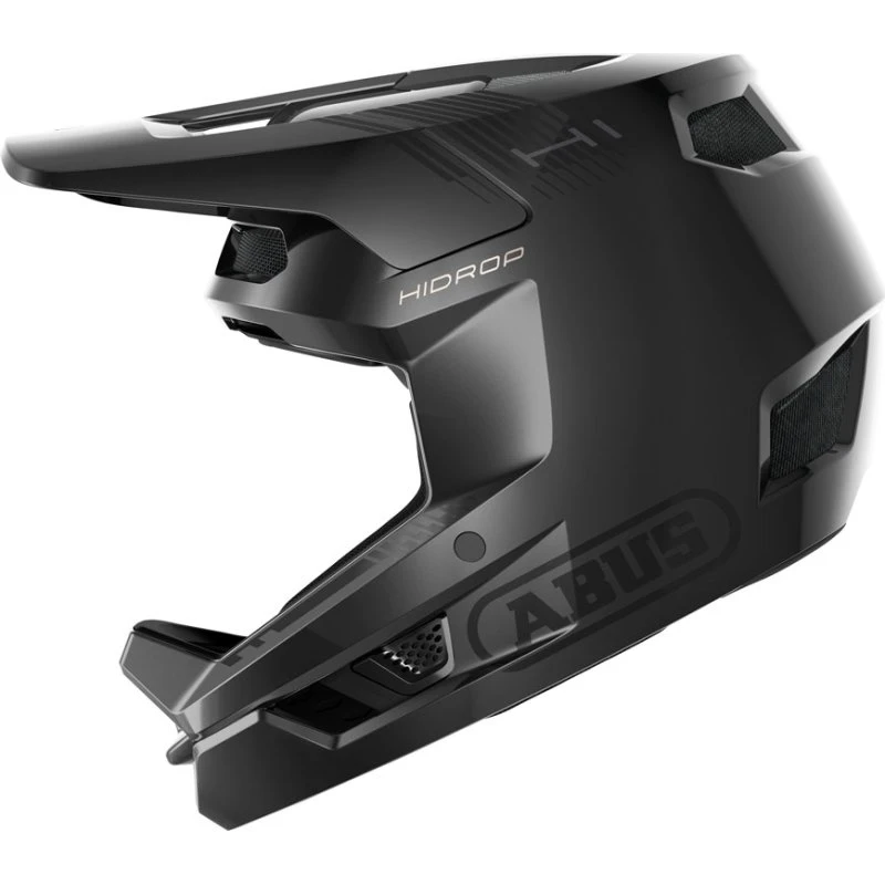 ABUS HiDrop Fullface MTB-hjelm - Shiny Black - L